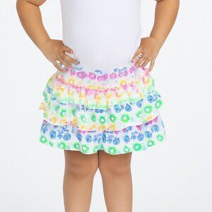 Garanimals Toddler Floral Skort Size 3T Elastic Waist Yellow Blue White Shorts